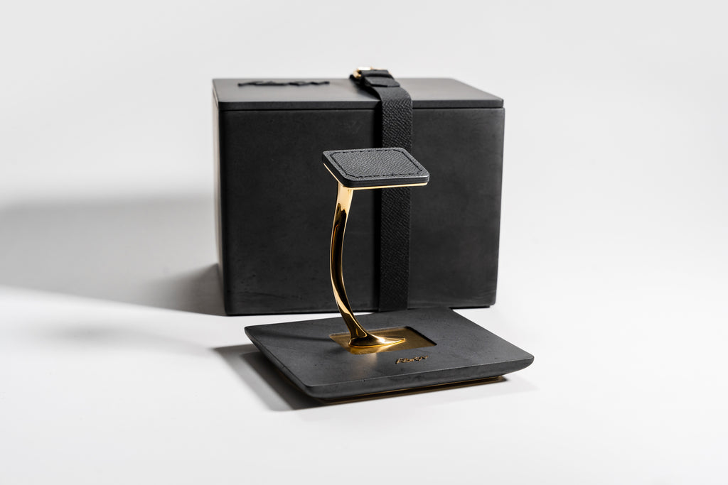 Plawoni LIVA vergoldet - ANTHRAZIT CLASSIC BLACK
