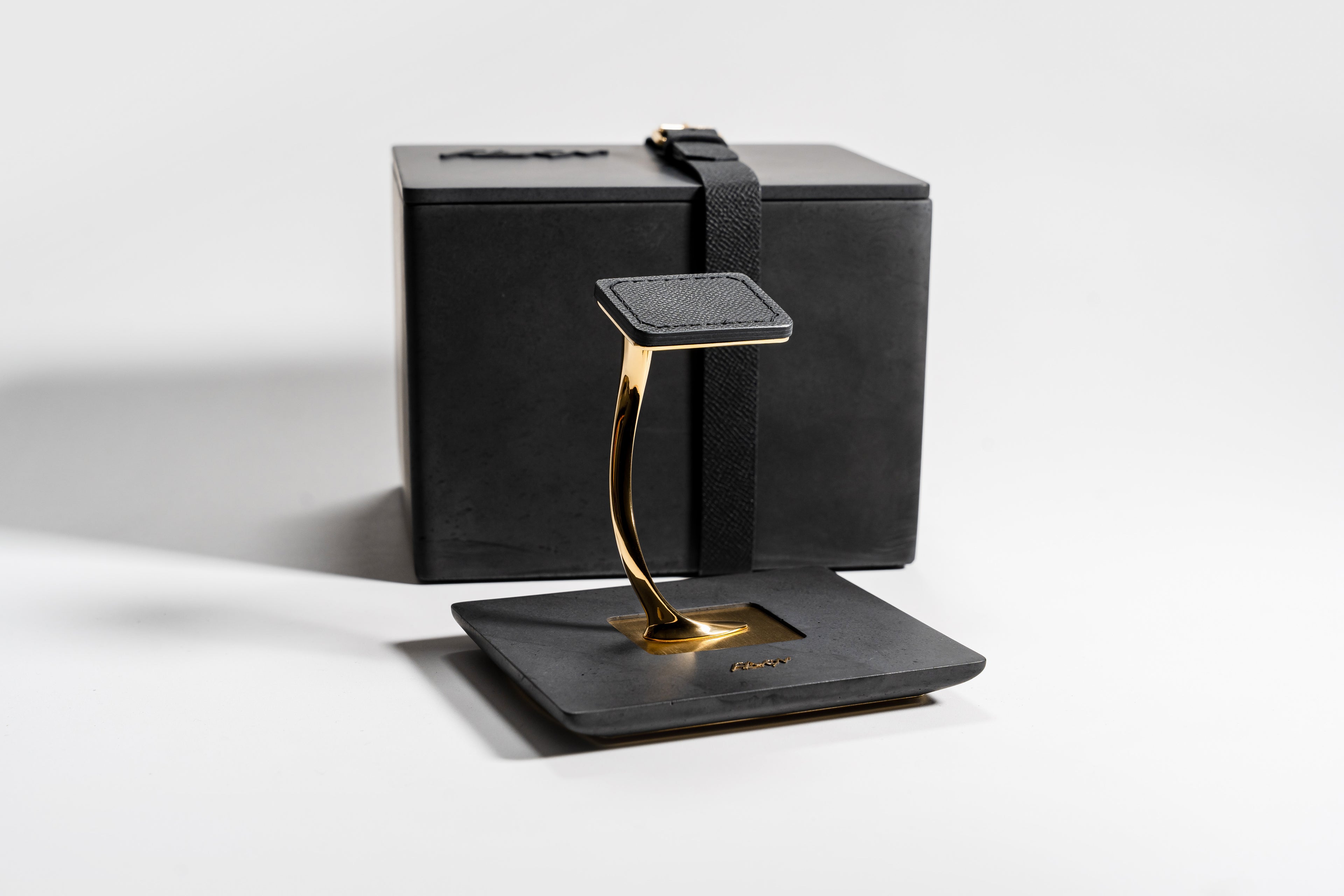 Plawoni LIVA vergoldet - ANTHRAZIT CLASSIC BLACK