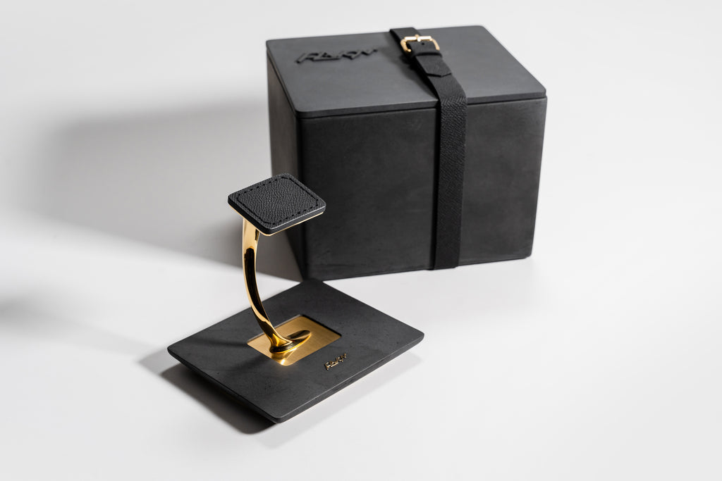 Plawoni LIVA vergoldet - ANTHRAZIT CLASSIC BLACK